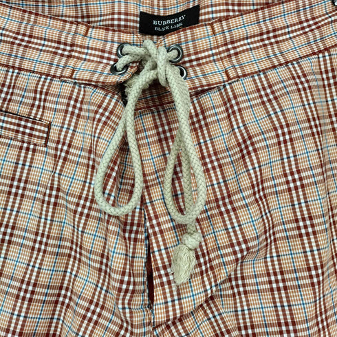 バーバリーブラックレーベル BURBERRY BLACK LABEL チェック柄 ハーフパンツ メンズ JPN:M